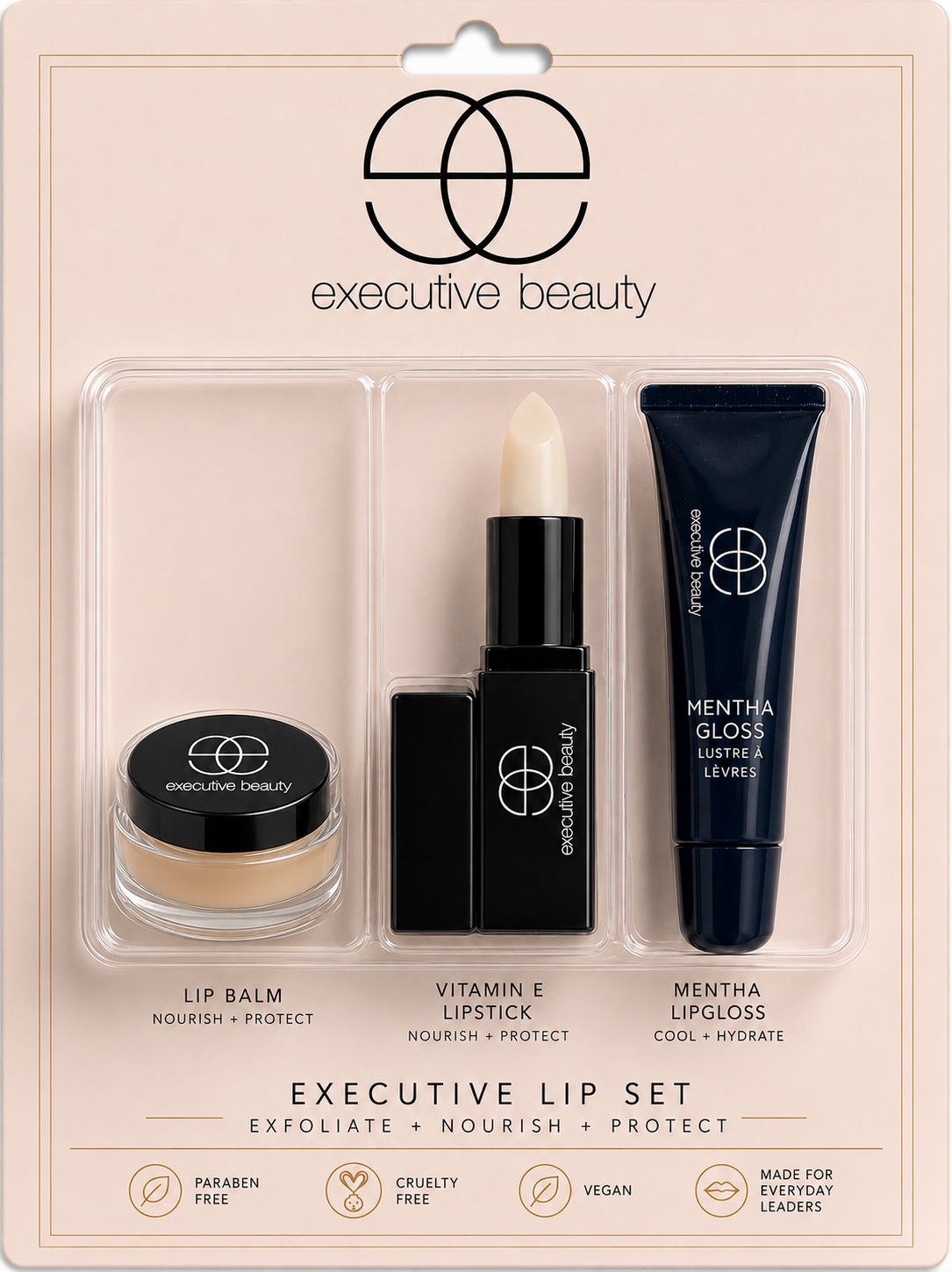 Executive Lip Set - Clear Sheer Lip