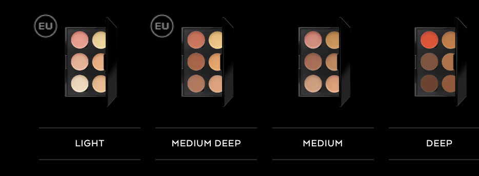 6 Well Cream Corrector Palette